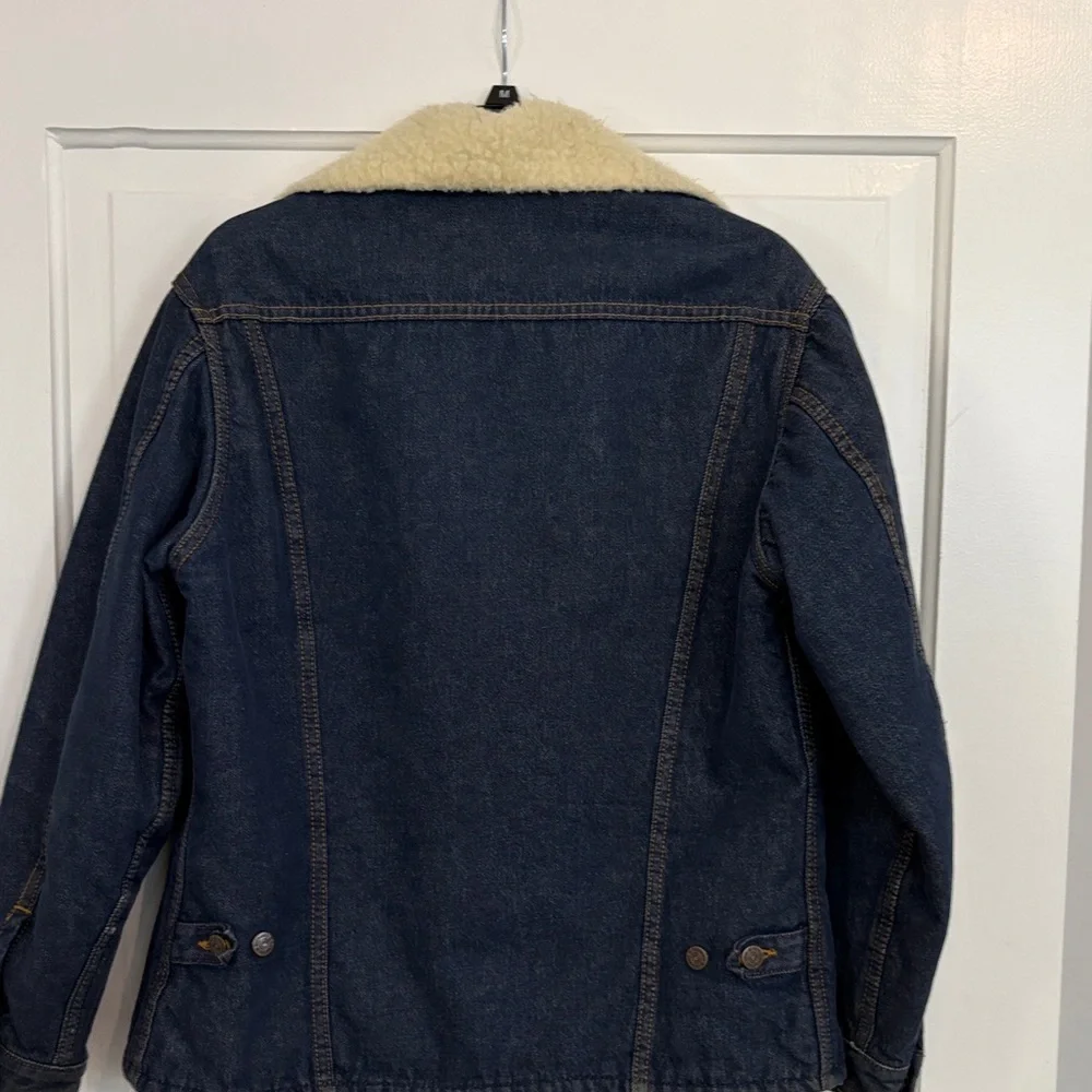 Vintage Sherpa Lined Sears‎ and Roebuck Denim Jacket